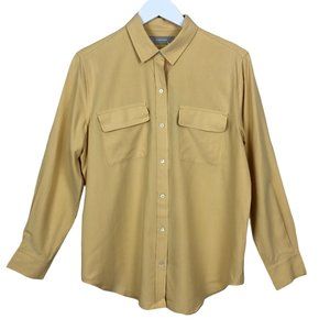 NEW Everlane Washable Silk Relaxed Shirt Women's 6 Button Front Long Sleeve
